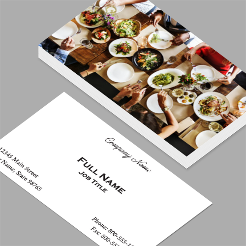 catering business card template