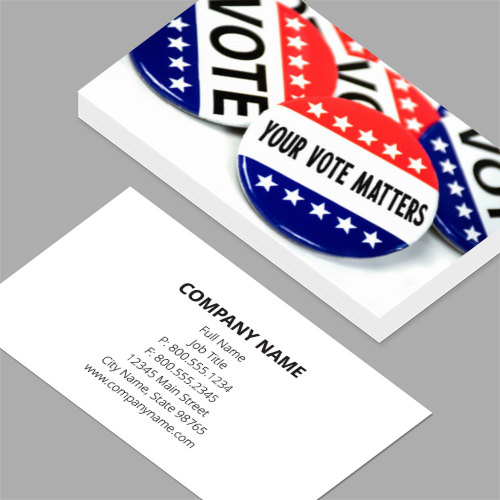 Political Business Cards  Customized Business Card